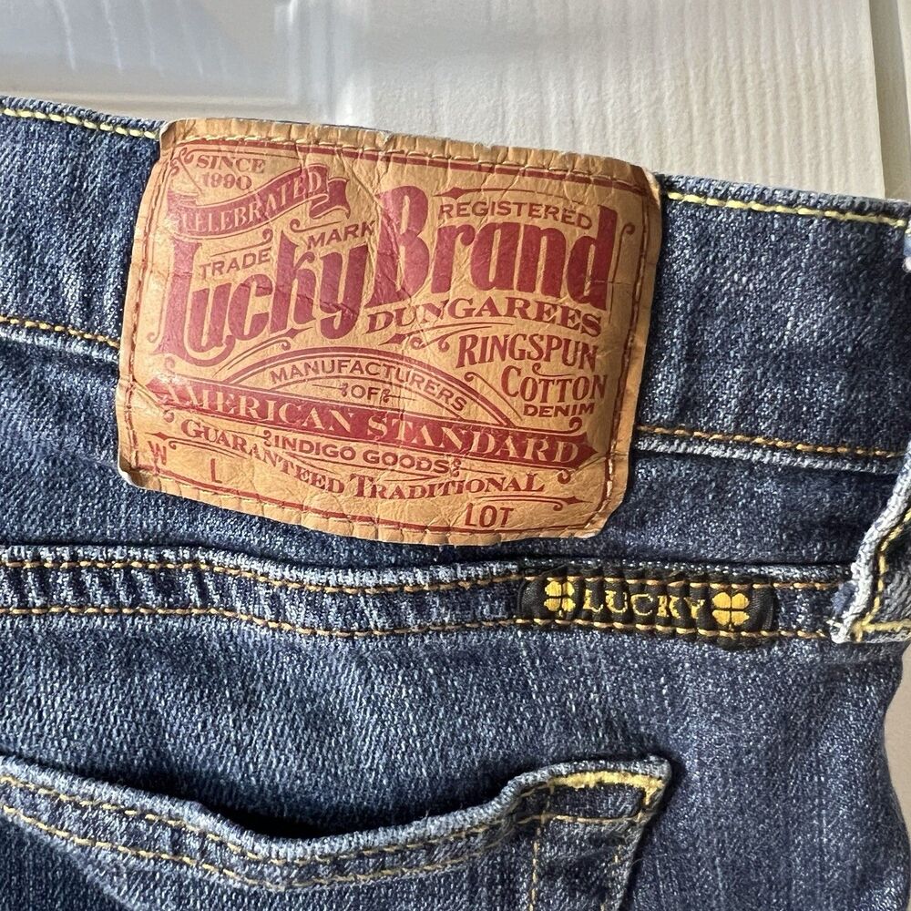 Lucky Brand Women's Bermuda Denim Shorts Raw Hem Medium Wash Stretch Size 6 / 28 - Picture 8 of 13